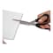 Westcott Value Line Stainless Steel Shears, 8" Long, 3.5" Cut Length, Crane-Style Black Handle, PK3 13402 - alternate 2